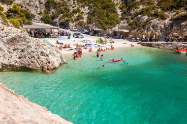 Görünüm Porto Vromi Beach Zakynthos (Zante) Island, Yunanistan