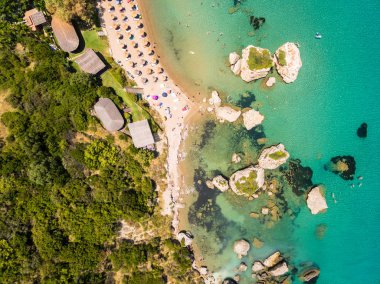 Zakynthos (Zante Porto Zorro Azzurro plaj havadan görünümü) 