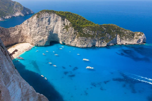 Navagio plaj batık cliff görünümü Zakynthos (Zante)