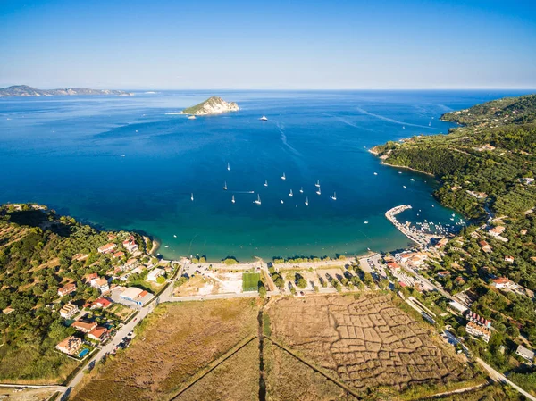 Aerial  view of Keri city in  Zante (zakynthos) island, in Greec — Stock Photo, Image