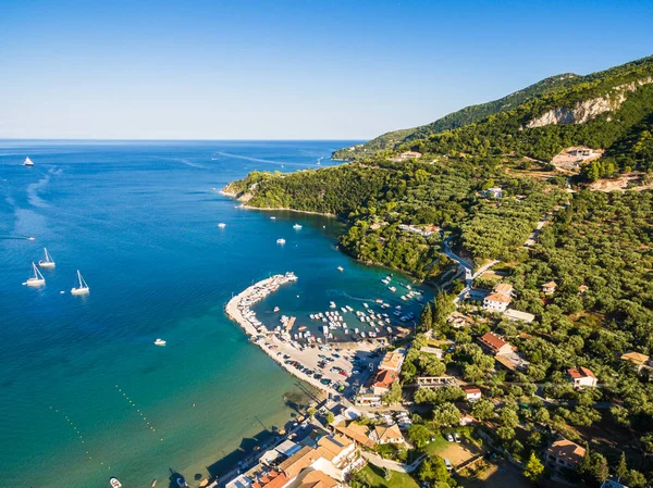Veduta aerea della città di Keri nell'isola di Zante (Zante), in Grecia — Foto Stock