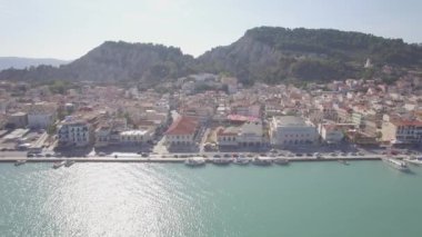 4 k (Uhd) hava manzara Zante Island, Yunanistan - Zakynthos kentinin oturum