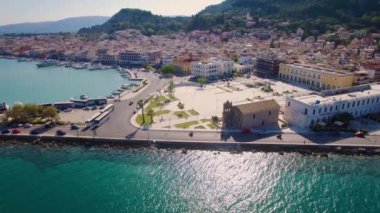4 k (Uhd) hava kenti Zakynthos Zante Island, Yunanistan