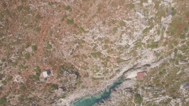 Vista Aérea Ciudad Zakynthos Desde Bochali Isla Zante Grecia — Vídeo de stock