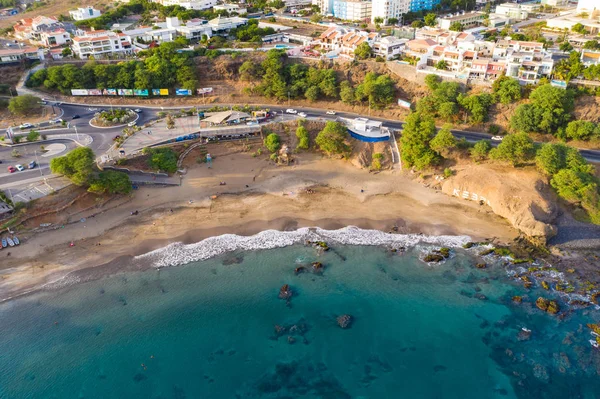 Aerial view of Kebra Kanela - Quebra Canela beach in Praia  - Sa — Stock Photo, Image