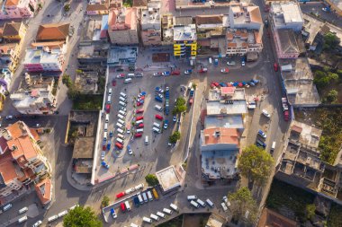 Santi 'nin Santa Catarina bölgesindeki Assomada şehrinin hava manzarası