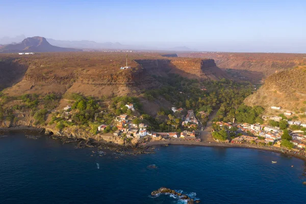 Vista Aérea Cidade Velha Santiago Cabo Verde Cabo Verde — Fotografia de Stock