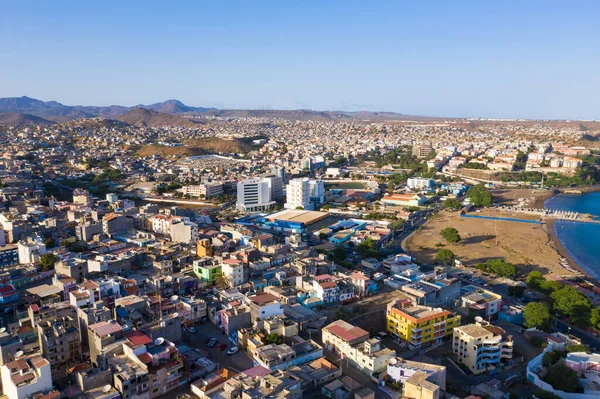 Aerial View Praia City Santiago Capital Cape Verde Islands Cabo — Stock Photo, Image
