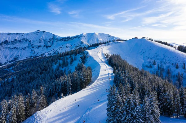 Skistation Megeve Haute Savoie Franse Alpen Van Frankrijk — Stockfoto
