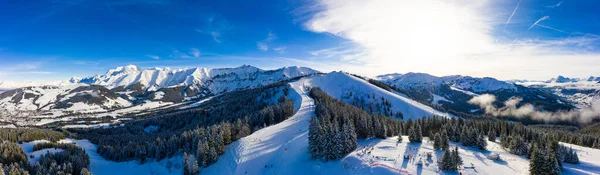 Горнолыжная Станция Мегеве Верхней Савойе Французских Альпах Франции — стоковое фото