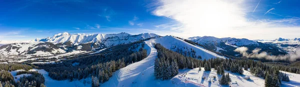 Skistation Megeve Haute Savoie Franse Alpen Van Frankrijk — Stockfoto