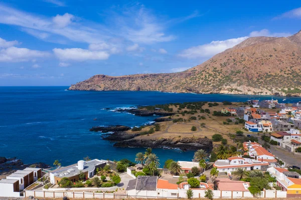 Cape Verde Deki Santiago Adasındaki Tarrafal Sahili Ponta Atum Hava — Stok fotoğraf