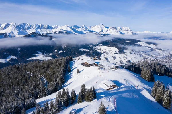 Stacja Narciarska Megeve Megve Haute Savoie Alpach Francuskich — Zdjęcie stockowe