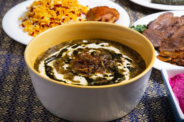 Pottage ash with lamb and vegetables iranian cuisine