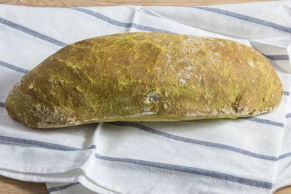 Крупним Планом Традиційний Хліб Екологічними Інгредієнтами Хрусткою Скоринкою — стокове фото