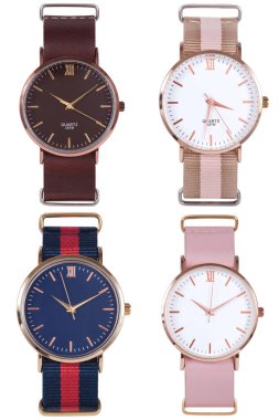 Bilek izleme ön konumu beyaz arkaplan üzerinde izole.