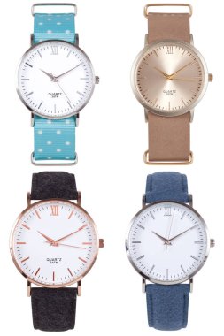 Bilek izleme ön konumu beyaz arkaplan üzerinde izole.