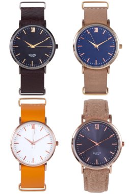 Bilek izleme ön konumu beyaz arkaplan üzerinde izole.