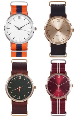 Bilek izleme ön konumu beyaz arkaplan üzerinde izole.