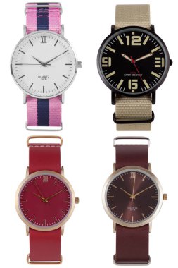 Bilek izleme ön konumu beyaz arkaplan üzerinde izole.