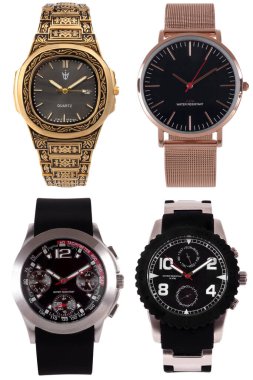 Bilek izleme ön konumu beyaz arkaplan üzerinde izole.