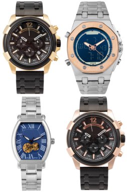 Bilek izleme ön konumu beyaz arkaplan üzerinde izole.