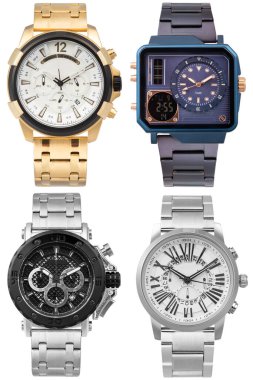 Bilek izleme ön konumu beyaz arkaplan üzerinde izole.