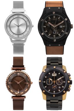 Bilek izleme ön konumu beyaz arkaplan üzerinde izole.