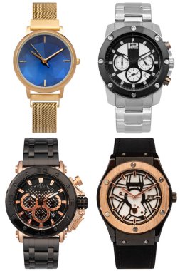 Bilek izleme ön konumu beyaz arkaplan üzerinde izole.