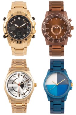 Bilek izleme ön konumu beyaz arkaplan üzerinde izole.