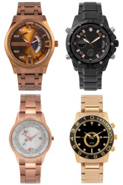 Bilek izleme ön konumu beyaz arkaplan üzerinde izole.