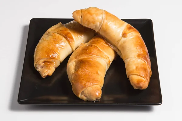 Cachitos Petit Déjeuner Typique Vénézuélien Sur Fond Blanc — Photo