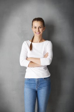 Genç ve güzel kadın portre 