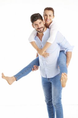  Genç çift eğleniyor.