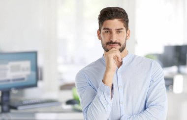 Genç bir iş adamının portresi