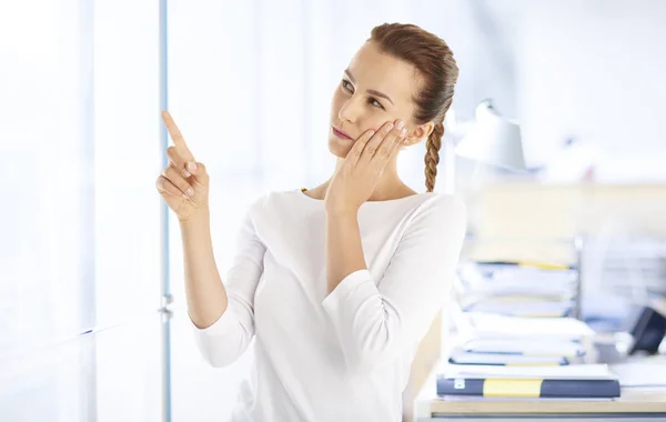 woman standing standing at the office