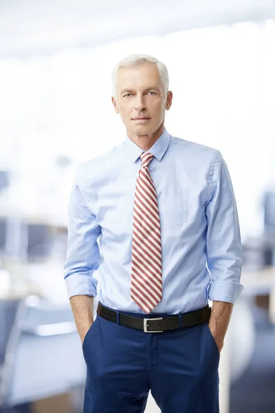 Sales Man Standing Office Business Meeting — Stock Photo, Image