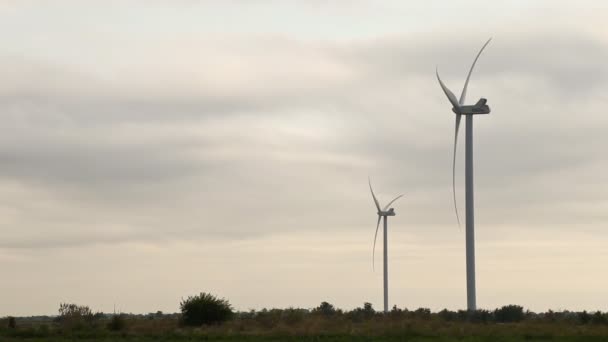 Wind power plant — Stock Video