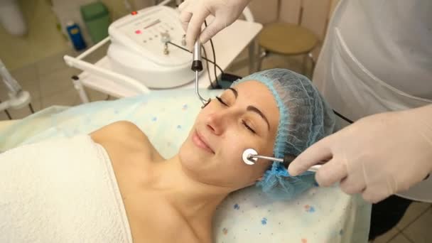 Myostimulation kosmetické procedury — Stock video