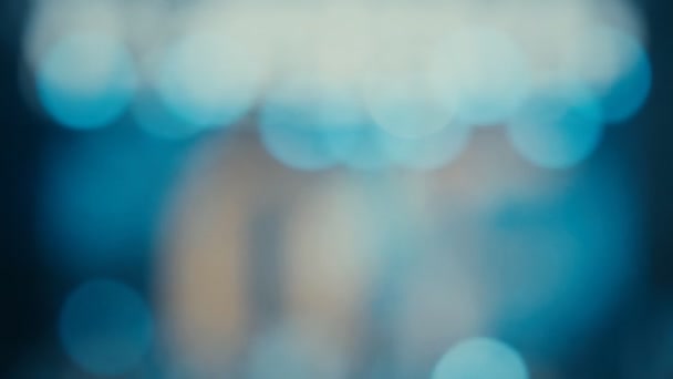 Bokeh di una luce lampeggiante — Video Stock