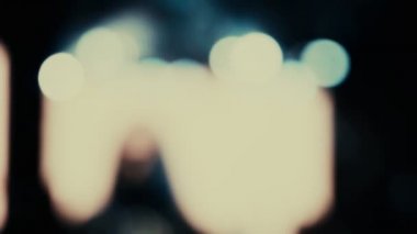 bokeh yanıp sönen bir ışık