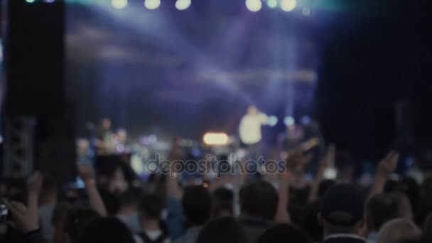 Gençlik rock konseri — Stok video