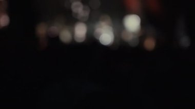 bokeh yanıp sönen bir ışık