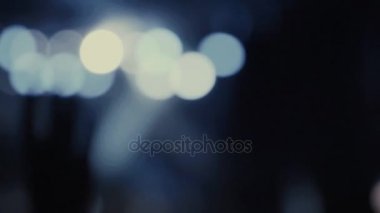 bokeh yanıp sönen bir ışık
