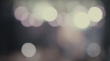 bokeh yanıp sönen bir ışık