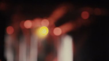 bokeh yanıp sönen bir ışık