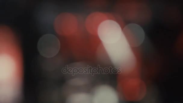 Bokeh di una luce lampeggiante — Video Stock