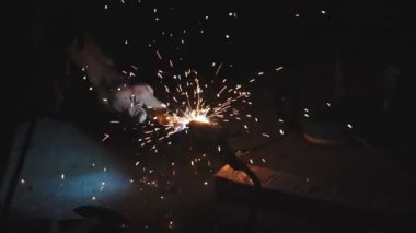 işleri yakın çekim Kaynak kıvılcım