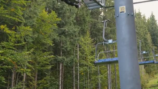 Sièges funiculaires bleus — Video