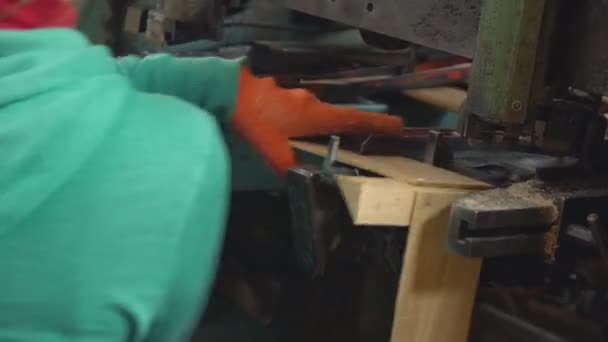 Bağlayıcı tahta tahtalar — Stok video